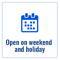 Open on weekend and holiday