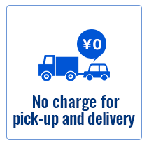 No charge for pick-up and delivery